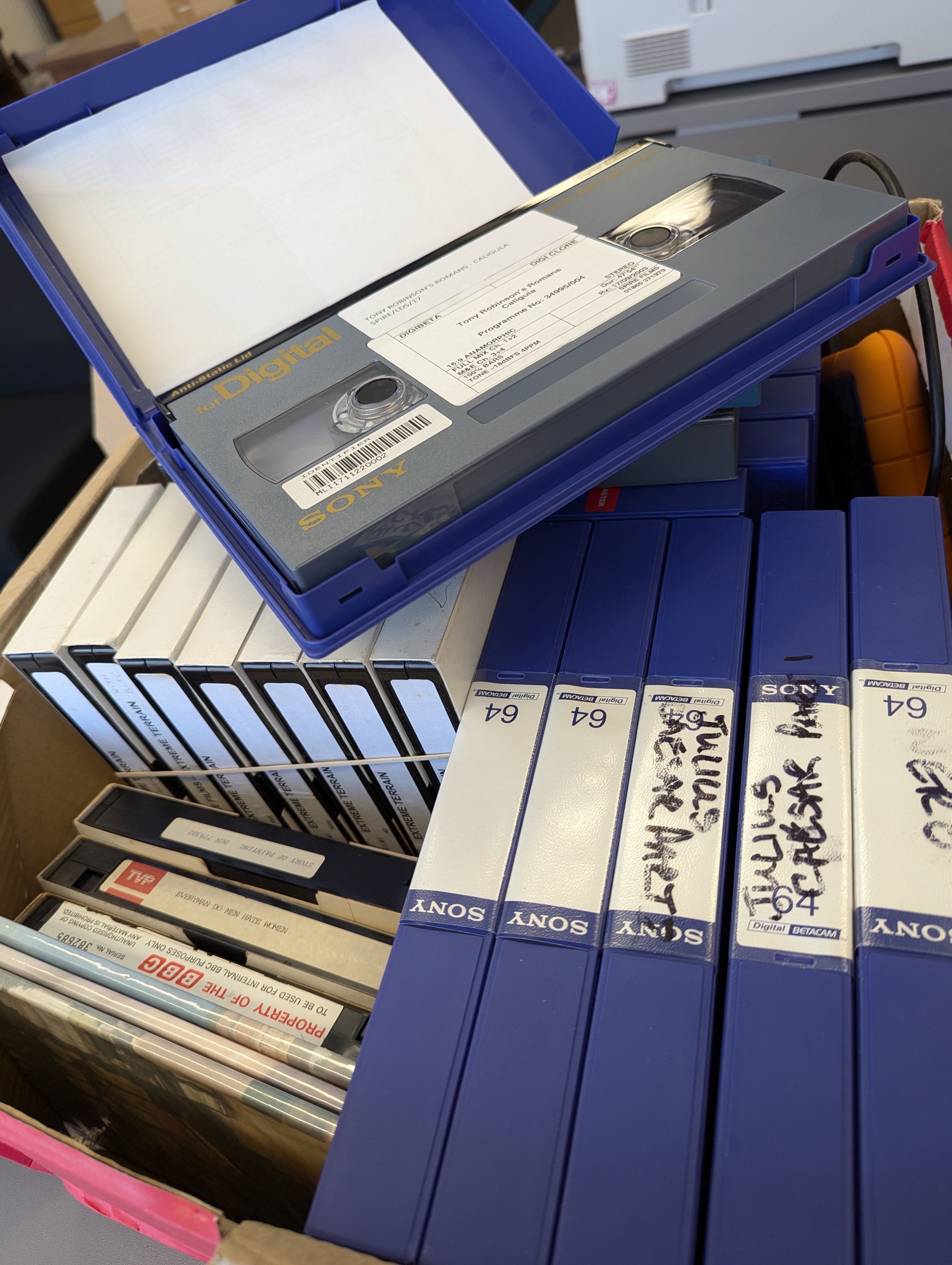 corporate broadcast video tape transfers oxford uk